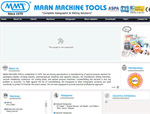 Tablet Screenshot of maanmachinetools.com